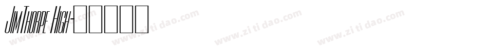 JimThorpe High字体转换